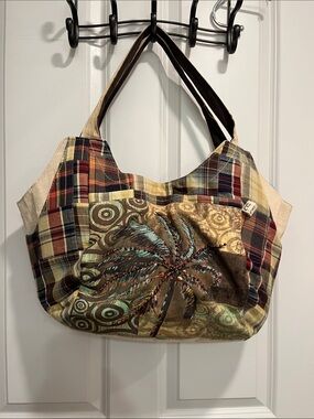 NWOT Paul BREUT brand new beach bag with palm trees